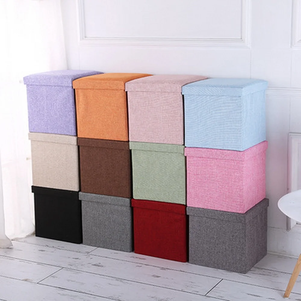 Wholesale Storage Stools Ottoman Folding storage bench ottoman Storage Ottoman Stool For Living Room