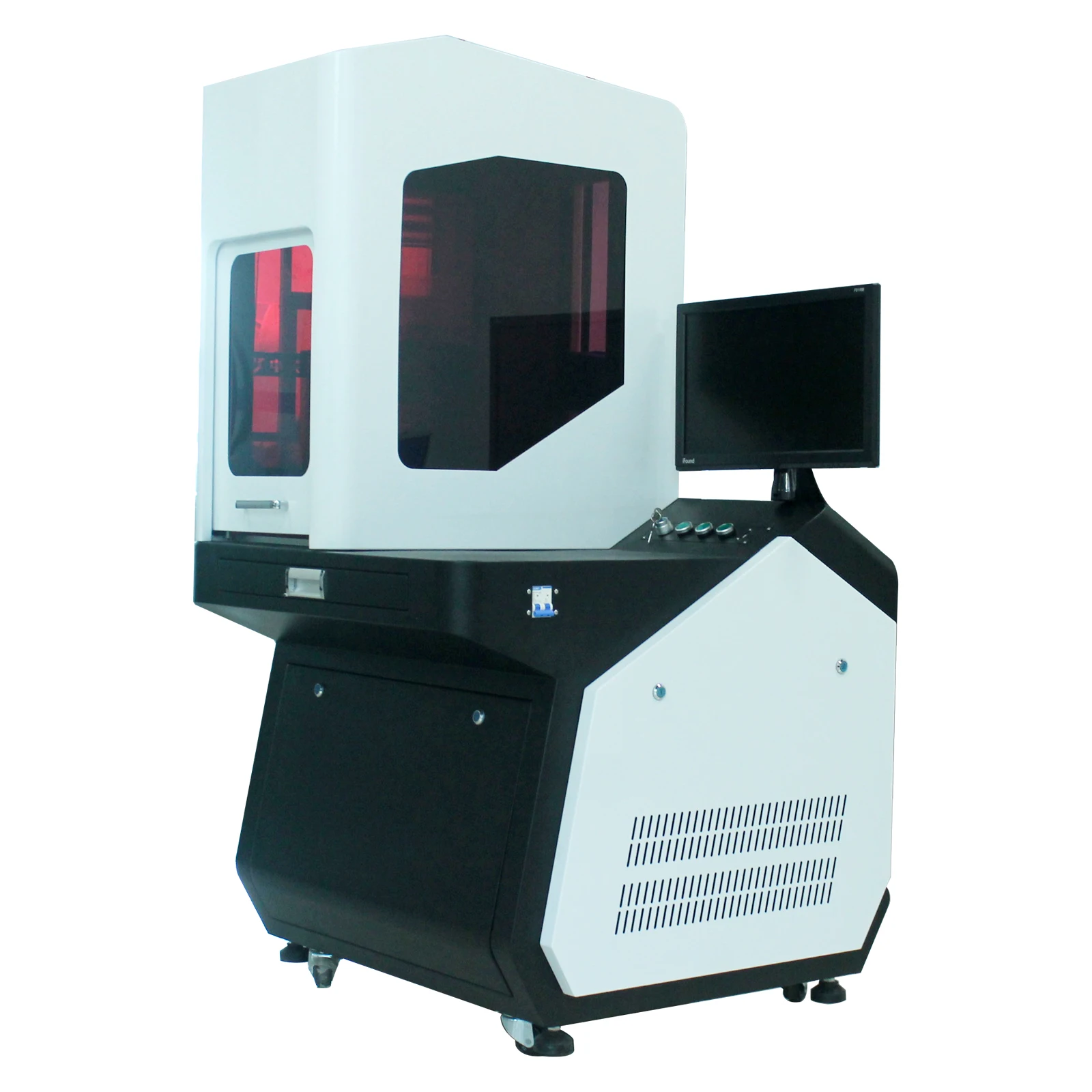 2023 New Laser marking machine 20w 30w 50w  semi-enclosed fiber laser marking engraver equipment laser marking machine
