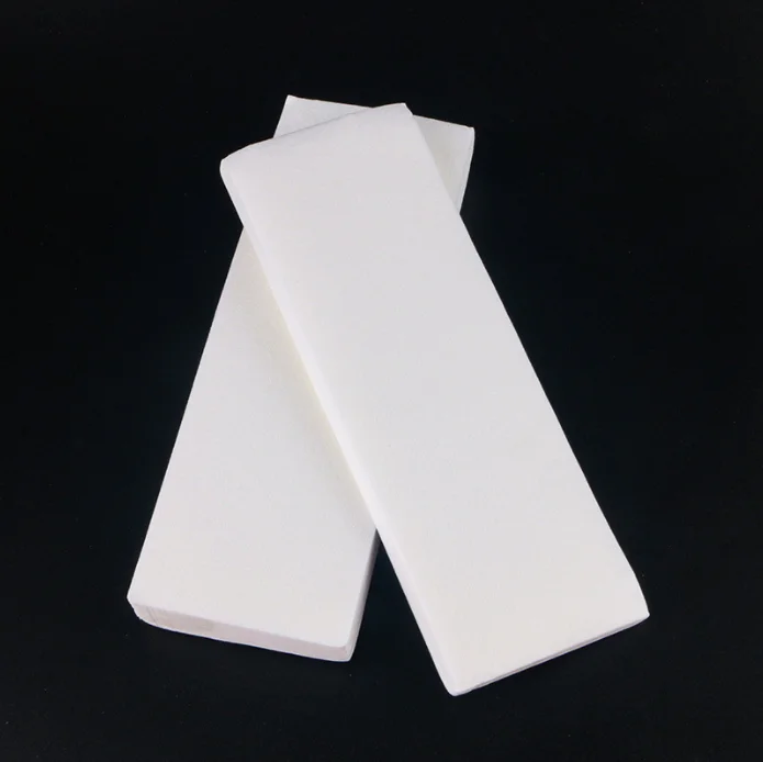 Customized Logo Disposable Non woven Depilatory Wax Strips Body Hair Removal Waxing Strips