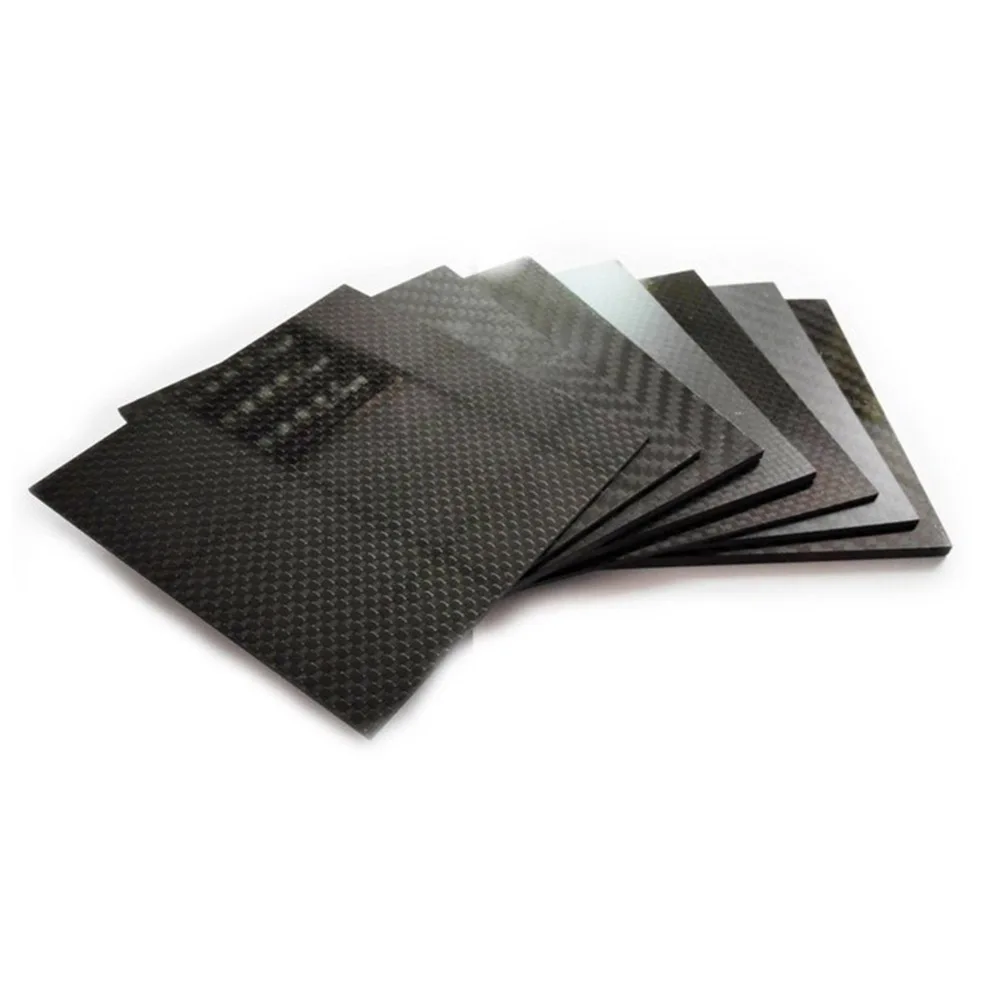 High Quality Glossy 3K  Plain Twill Carbon Fiber Plate Board Heat Resistant Fiber Carbon Sheet