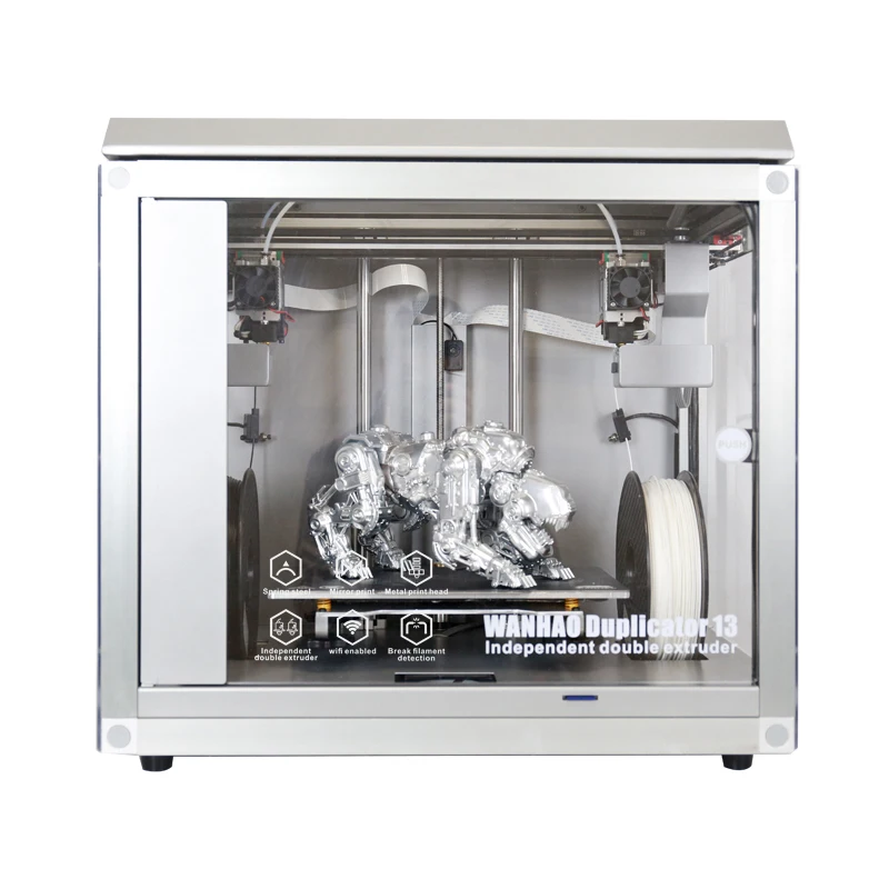 Factory Supply 3D Printer Double extruder Low filament loss Wanhao Duplicator 13