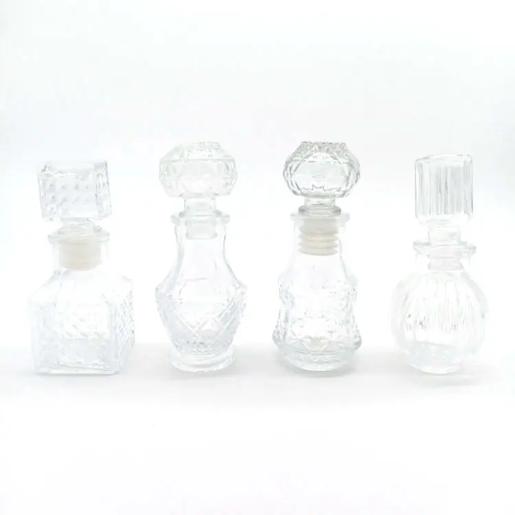 50ML Glass Drinking Bottle MIni Glass Wine Beer Bottle With Glass Lid For Wine Sample Sack