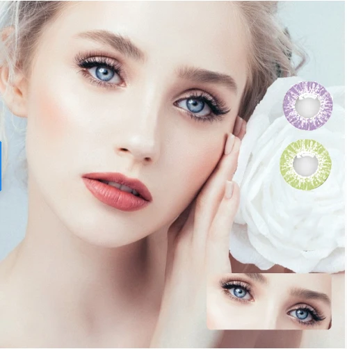 
Daily Soft Contact Lenses 14.2mm Fashion Color Women Beautiful Contact lens 