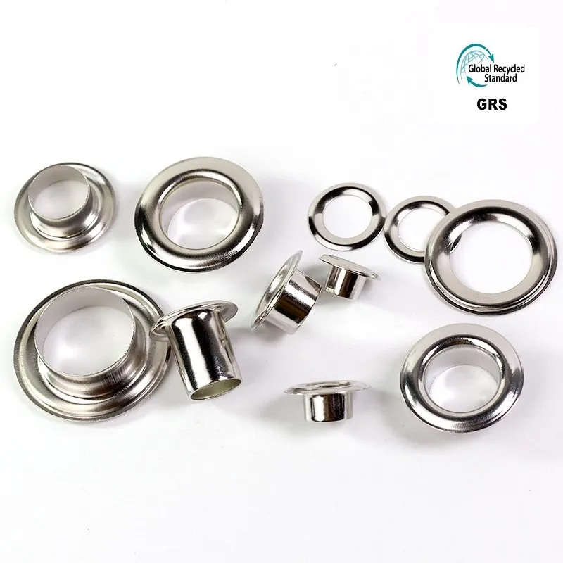 Custom Logo Round Mesh Brass Copper Metal Grommets Eyelets Ring For Garment Clothing And Shoes