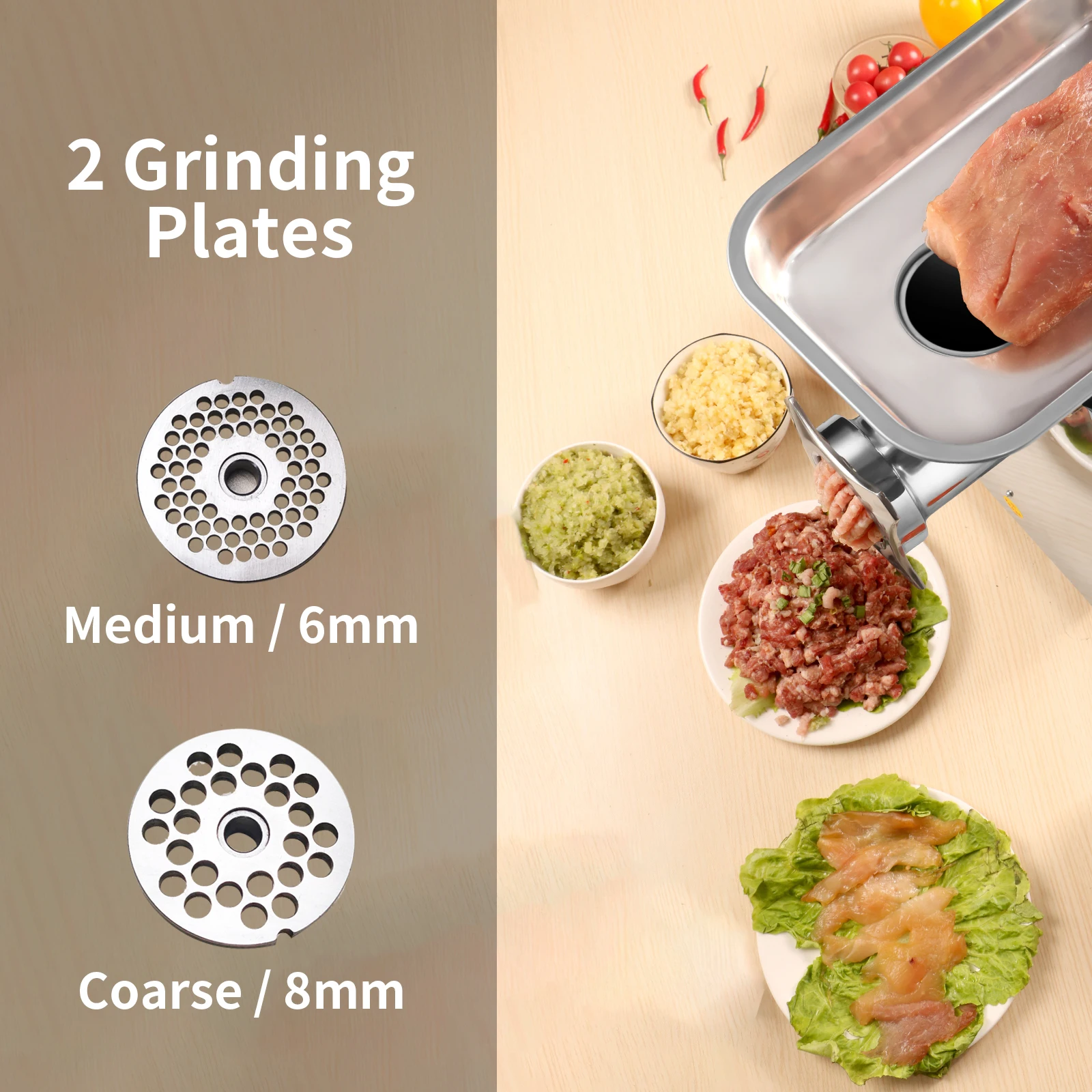 stainless steel meat grinder electric meat grinder 12/22/32 with CE