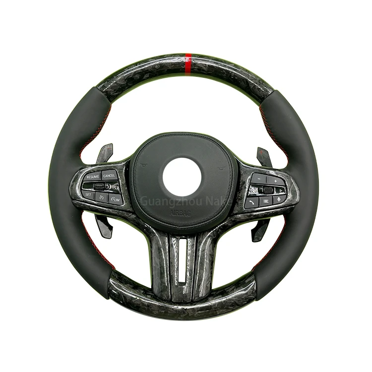 For BMW 3/4/5/x5 Series F30 F10 F15 F16 F06 F32 F26 f25 E46 E36 E-F Series Sports Style Steering Wheel Upgrade carbon fiber