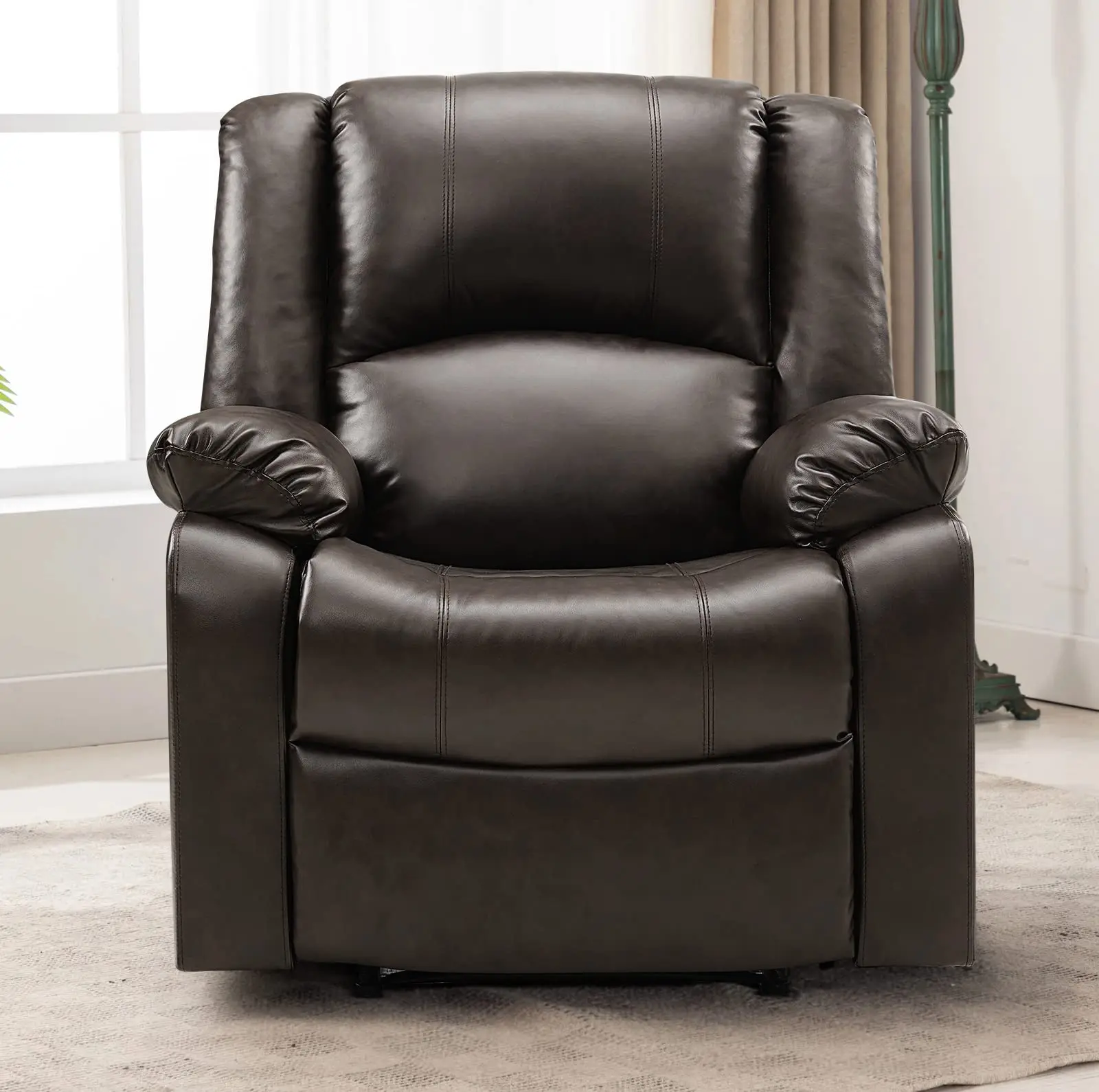 High Quality Living Room Modern Leather Lift Reclining Lounge Chair Accent Sofa Recliner