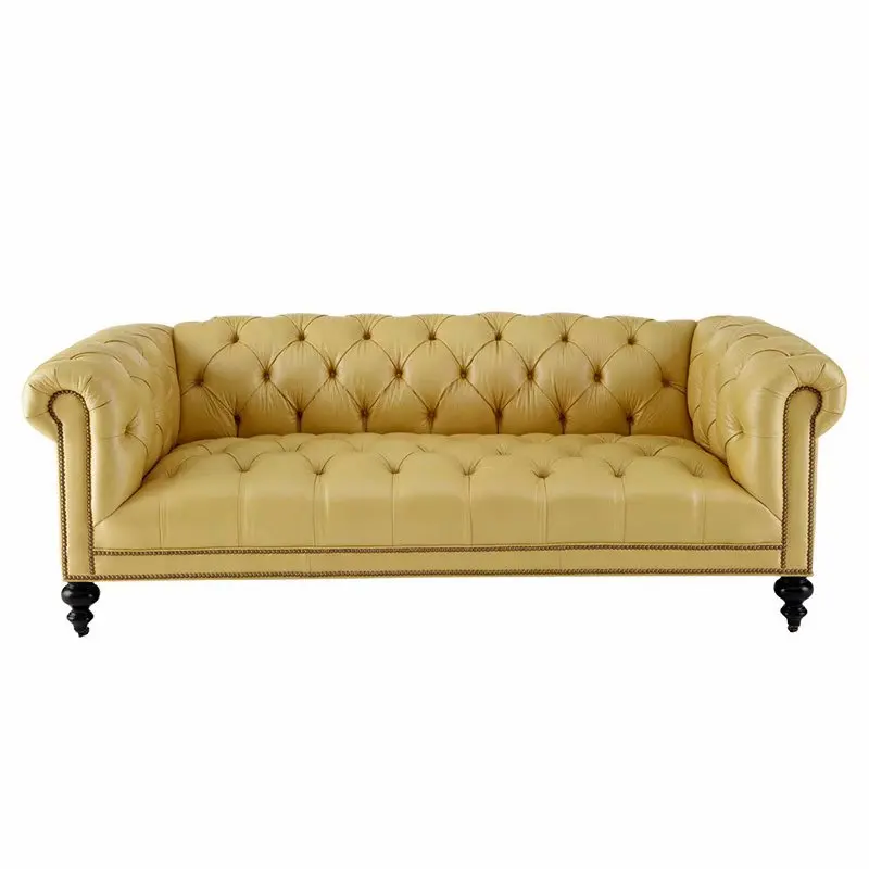 Custom furniture  Sitting room Italian cowhide 3-seater sofa