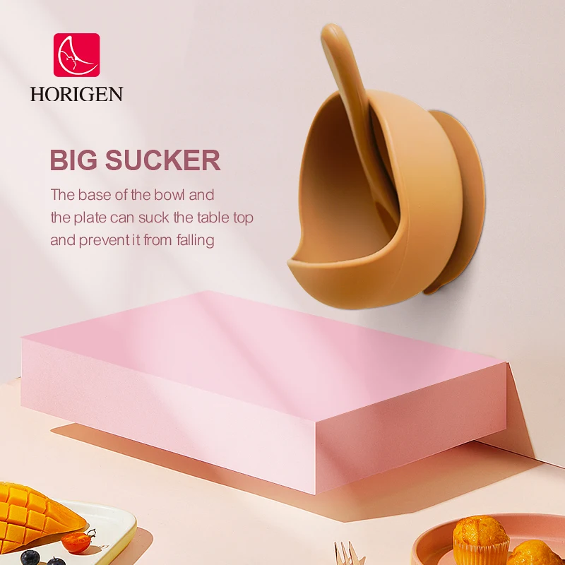 factory OEM custom supplies food grade silicone baby bowl spoon sets bpa free kids silicone tableware