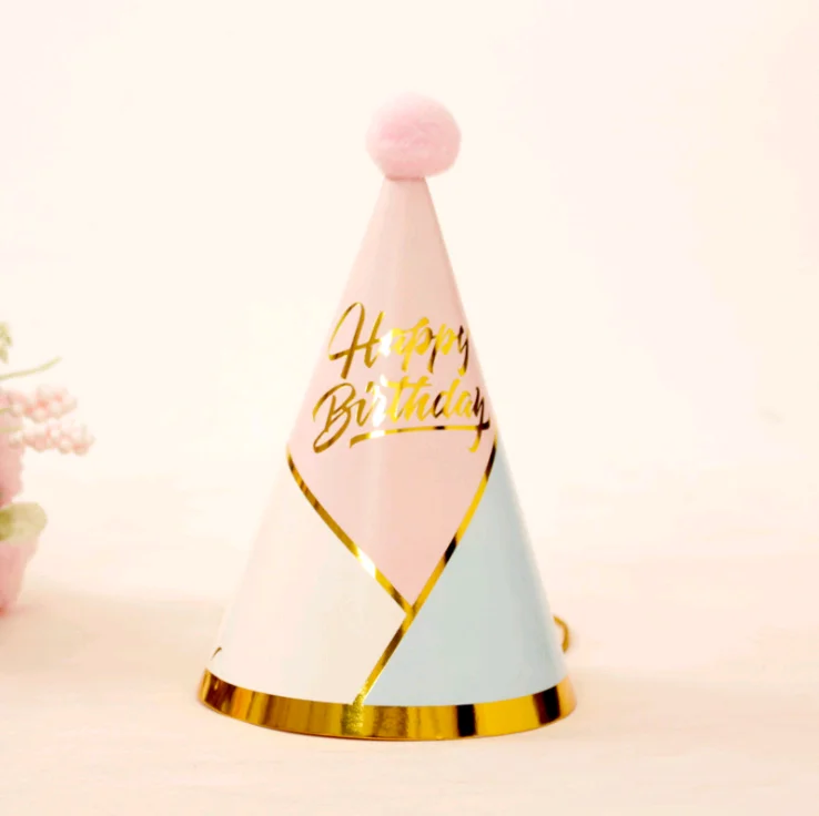 Creative INS birthday hat baby adult children birthday party supplies party hair bulb birthday cake paper hat