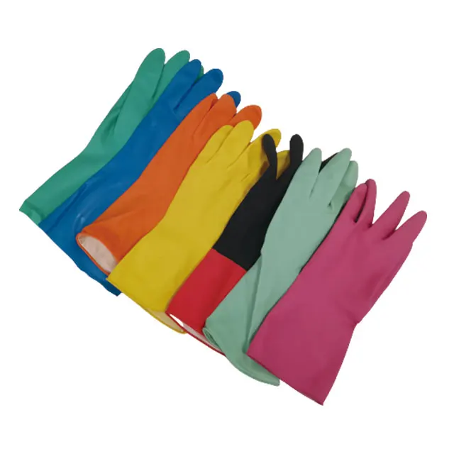
Wholesale 85g Flocklined Diamond Grip Green Nitrile Working Gloves 