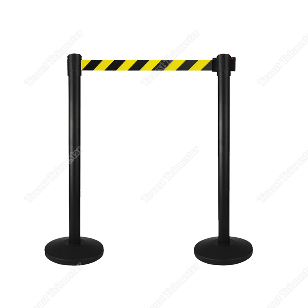 Защитная лента для управления толпой Traust, лента для очереди, веревка для баррикадов в аэропорту, выдвижная стойка, столб, стальная стойка, очереди