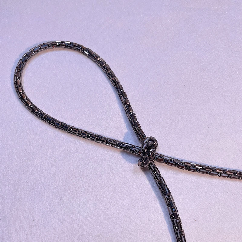 Drawstring Hoodie Rope Jewelry Rhinestone Hot Fix Crystal Decorated Strip Cord Rhinestone Stone Strip for Shoes Shoe Decoration