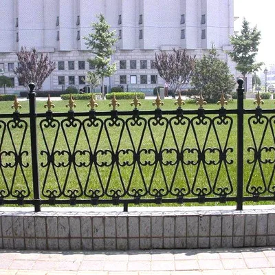 Easy Installed Spear Top Tubular Steel Fence And Gates Designs For Australia With Rails and Picket