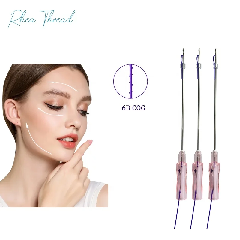 Производитель PDO/PCL/PLLA, лифтинг резьбы, Корея, лифтинг лица, шовная нить с иглой/канюлой