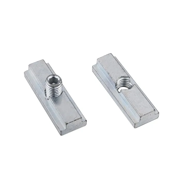 2A10.A41A.01 Steel made metric 40mm bright zinc-plated slot 8 hole size m8 fath t nut