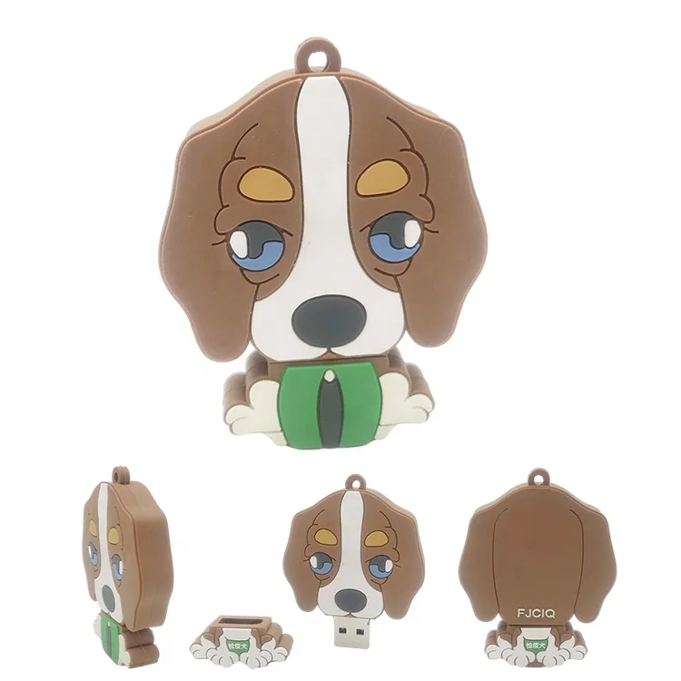 Флеш-накопитель в виде собаки из ПВХ 1/2/4/8/16/32/64 ГБ