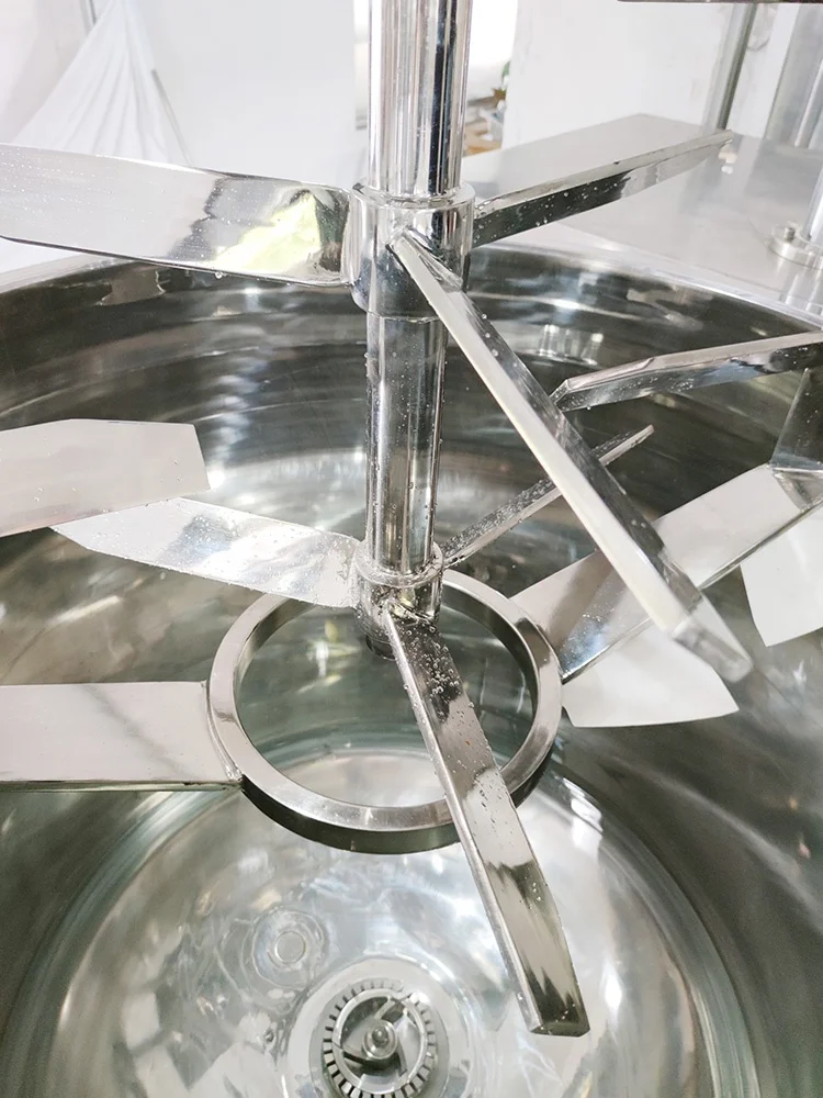 Fixed Type Mayonnaise Vacuum Emulsifier Homogenizing Mixing Tank Toothpaste Cosmetic Cream Vacuum Emulsifier Making Machine