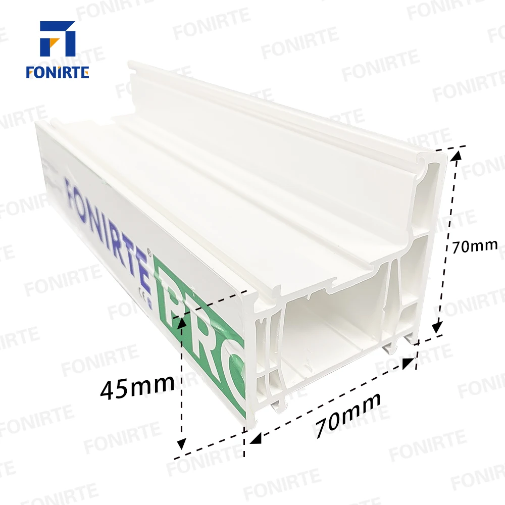 China faceory Europe Russia OEM hot sale blue white 70mm series sliding window plastic profile Windows and doors upvc profile