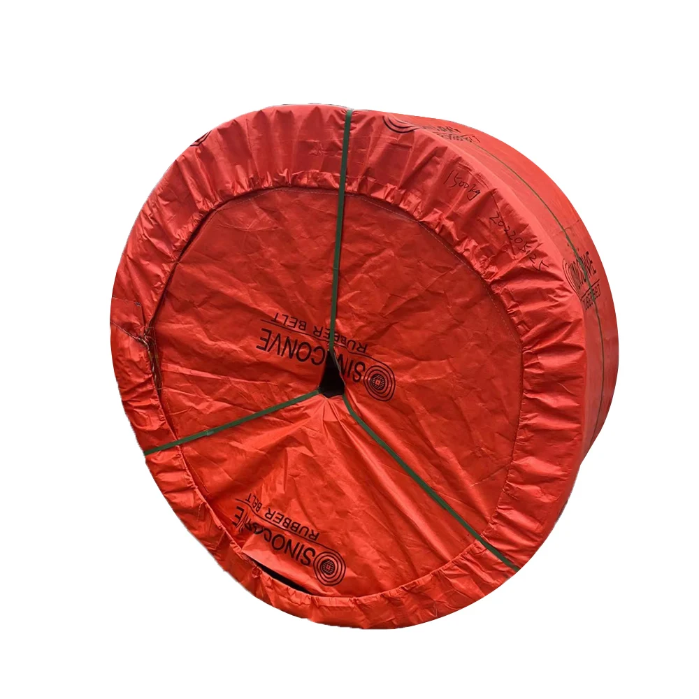 Solid Fabric Woven Rubber Coated Rubber Conveyor Belt For Cement Plants