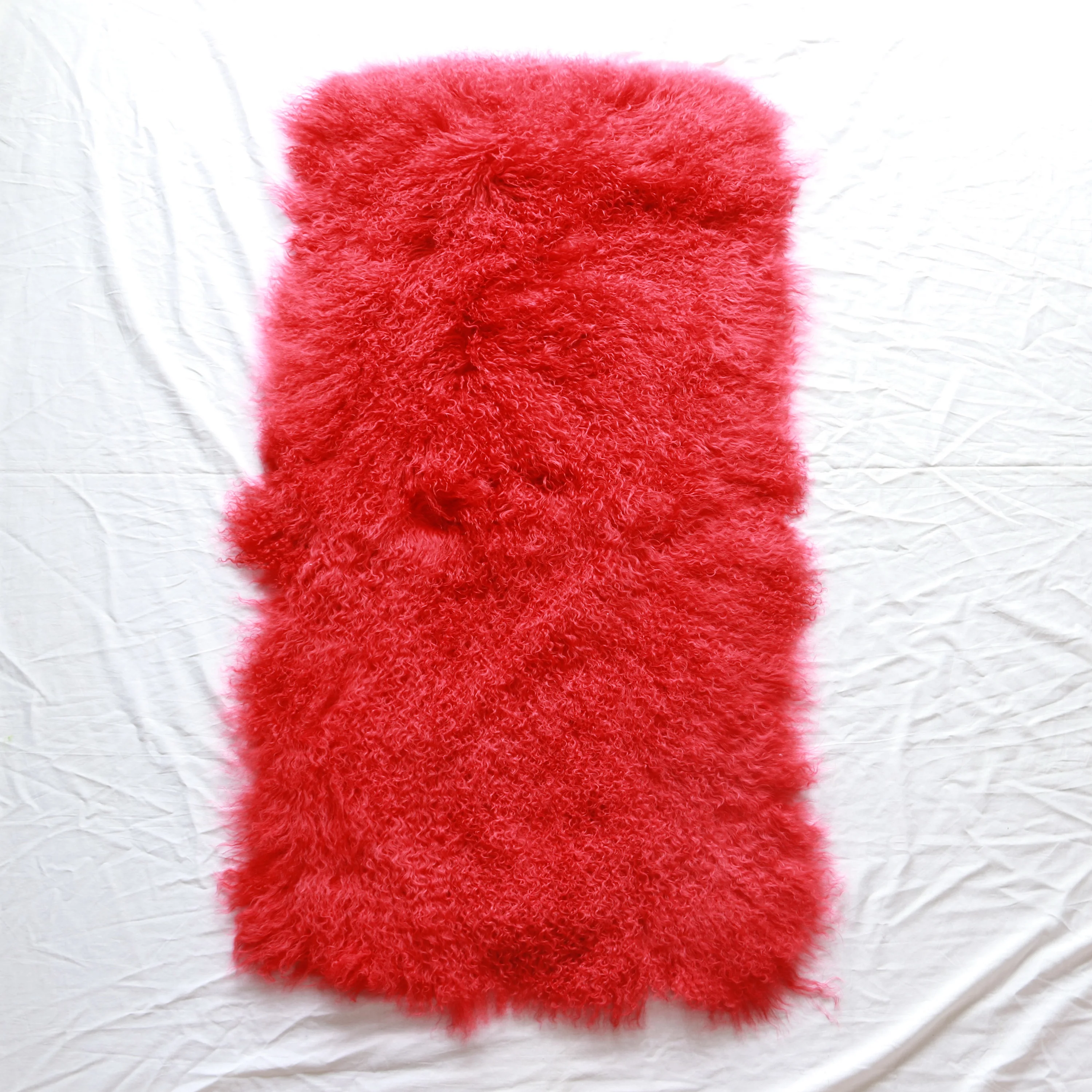 White Curly Kalgan Lamb Fur Plate Cheap Price Superb Quality Mongolian Sheepskin Plate