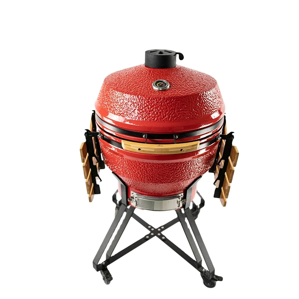 KIMSTONE 26 inch Parrilla Factory Direct Sale Charcoal BBQ Outdoor Ceramic Kamamdo Grill