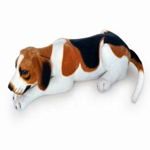 wholesale stuffed beagle dog plush toy realistic plush beagle with baby stuffed toy