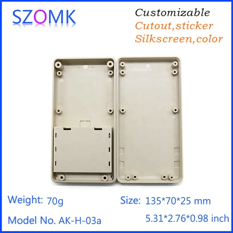 3 AA battery junction case abs plastic housing