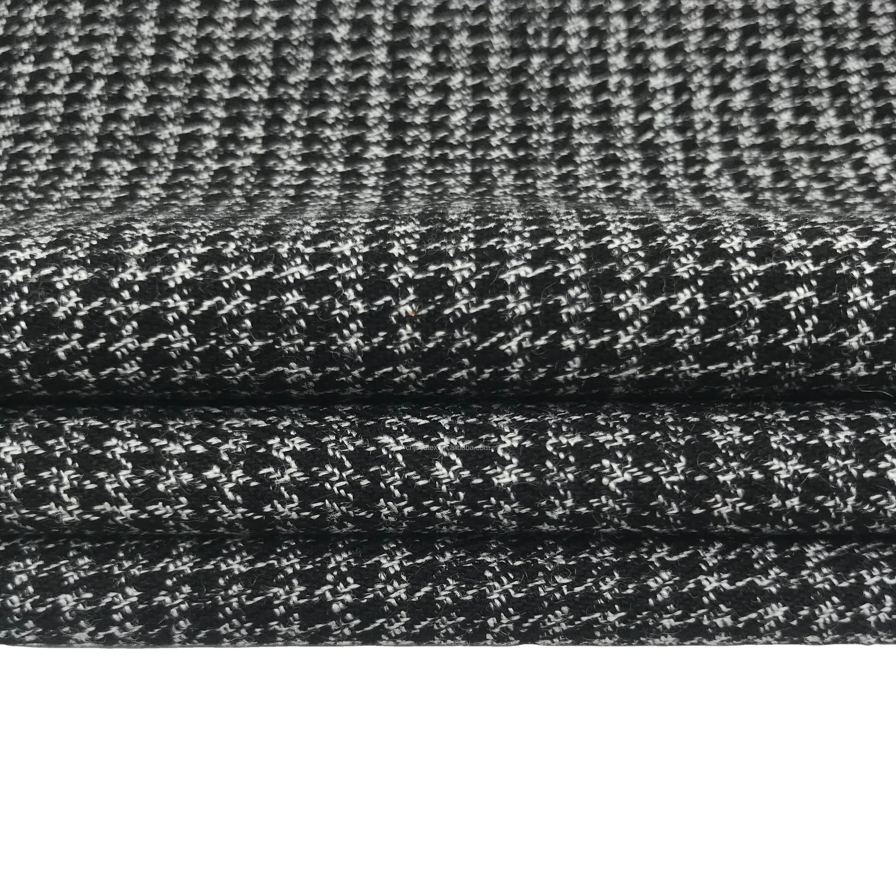JECATEX  FIDELIS/20/56TFLC-ZS 65%Recycled polyester 33% viscose 2%elastan Fabric yarn dyed check   Wholesale  Woven