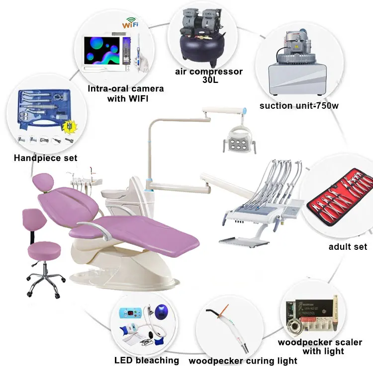 Philippines hotsale new portable dental chair unit cheap price made in China