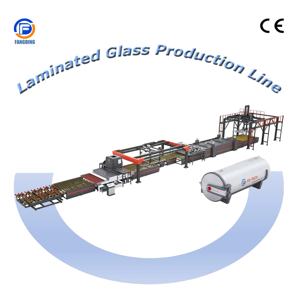 High Efficiency Full Automatic Laminated Glass Line Environmentally Friendly Laminating Glass Machine Manufacturing Plants