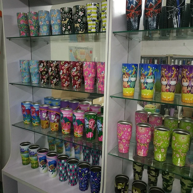 Christmas Gifts 30oz double wall stainless steel tumbler unicorn Christmas elk high capacity 900ml gift coffee mug