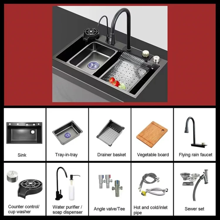 china custom 2023 modernos tarja para cocina kitchen sinks fregadero acero inoxidable sink kitchen con escurridor for spain