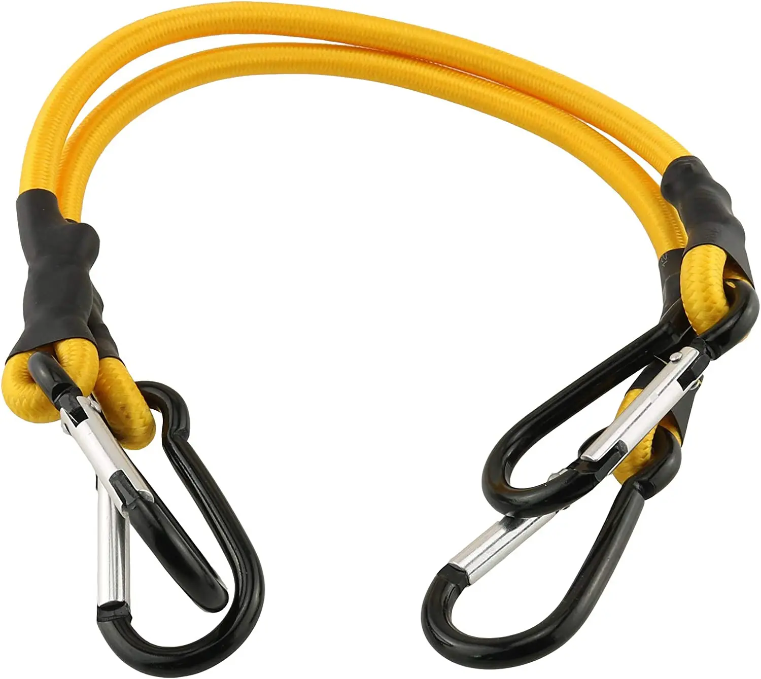 E-outstanding Elastic Rope Lock Heavy Duty Bungee Cords with Carabiner Hook Strong Shock Cord Tie Down Set for Luggage Rack