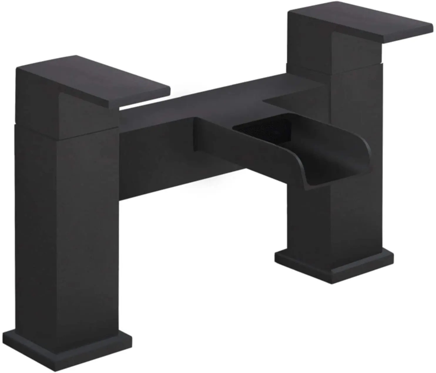 BM002B Artistic Brass Bathroom Bath Filler Mixer Tap Bathroom Matt Black Unique Bath Shower Bathroom Faucets