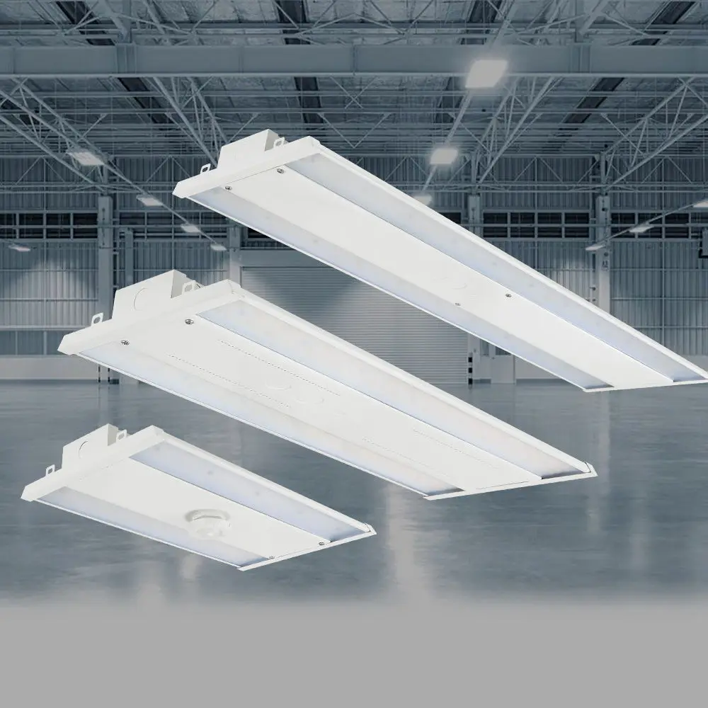 ETL IP65 High Bay Light Multiple Power CCT dimmingSelection Radar induction 100W 200W  300W Warehouse Linear LED High Bay Light