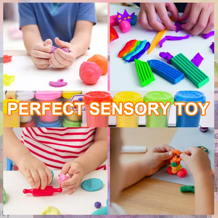 AKIA  color clay toys for kids plasticine model children natural diy playdough play dough