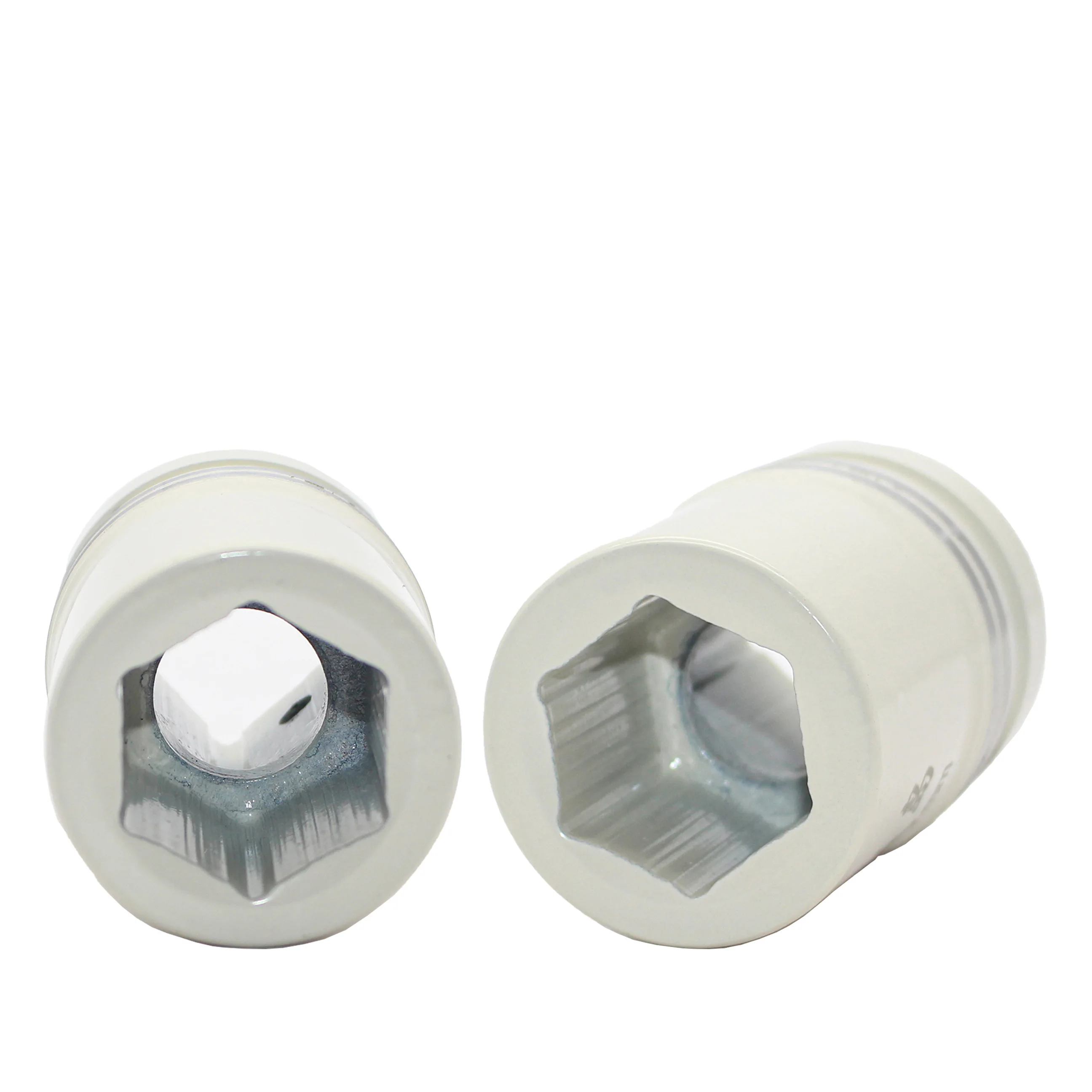 Special 1 inch Drive Metric Deep Impact Socket Industrial-grade Paint Sleeve White Baking Paint Heavy Duty Socket