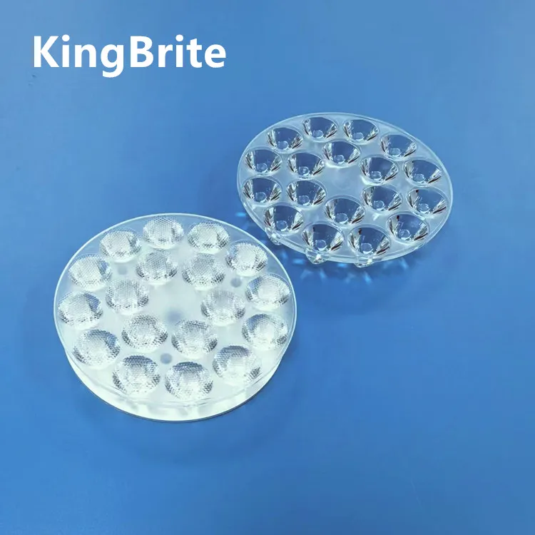 Acrylic led lens 92mm diameter 18in1 15 30 45 60 degree pmma round lens with pcb for 3030 3535 leds