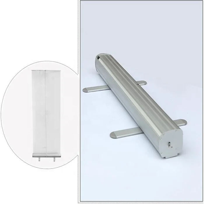 portable advertising roll up banner stand aluminium 85x200cm