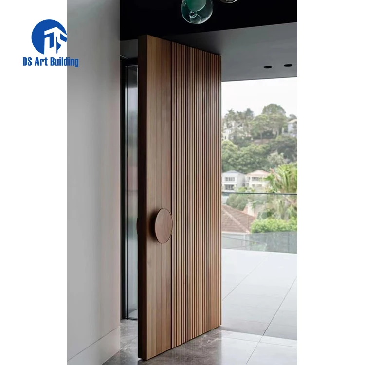 DS exterior door luxury entrance stainless steel entry security door aluminium pivot front doors for houses