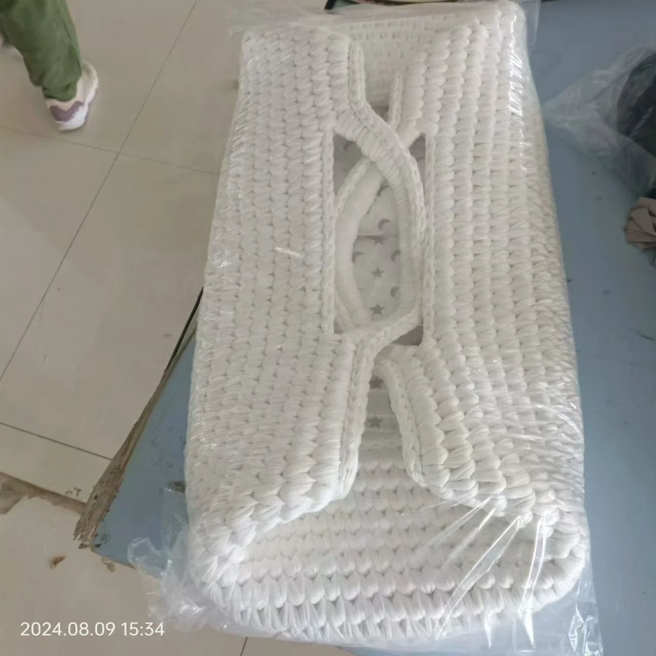 ENWEI moses changing baskets with pad mattress diaper pad handle cotton rope seagrass rattan willow moses baby changing basket