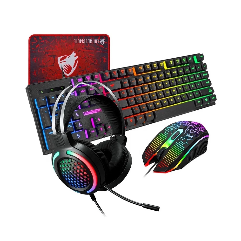 4 в 1 оптовая продажа беспроводная клавиатура 2 4G с мышью USB мышь для подарочного