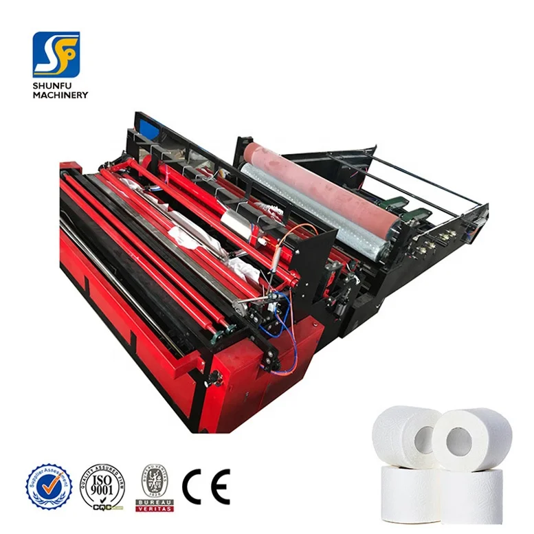 Supply High Efficiency toilet / tissue paper rewinding and cutting machine