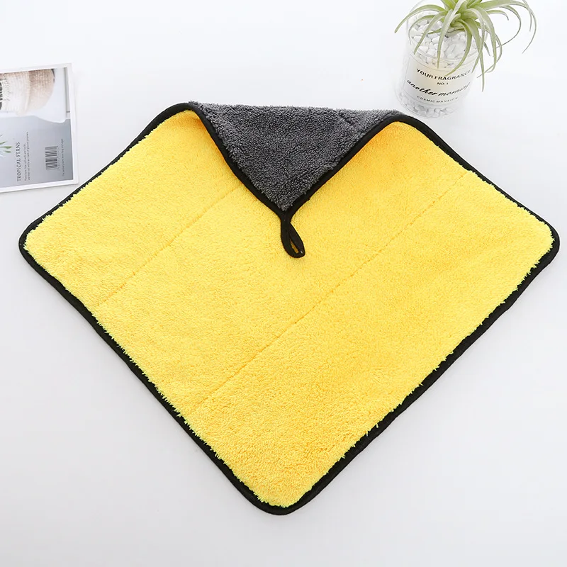Premium Thick Plush Car Wash Cleaning buffing Cloth Custom 1200 gsm Microfiber Car Drying Towel
