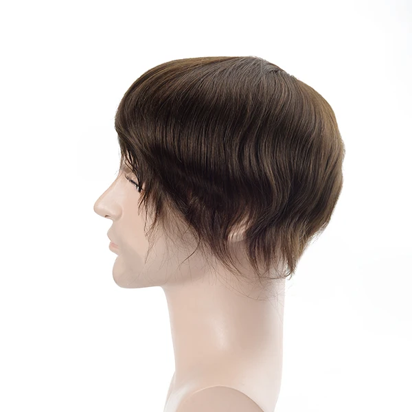  Парик для мужчин с шелковой верхней основой под заказ сменные накладки из человеческих волос