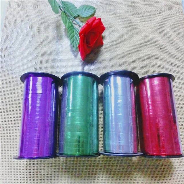 pp metallic balloon curling ribbon