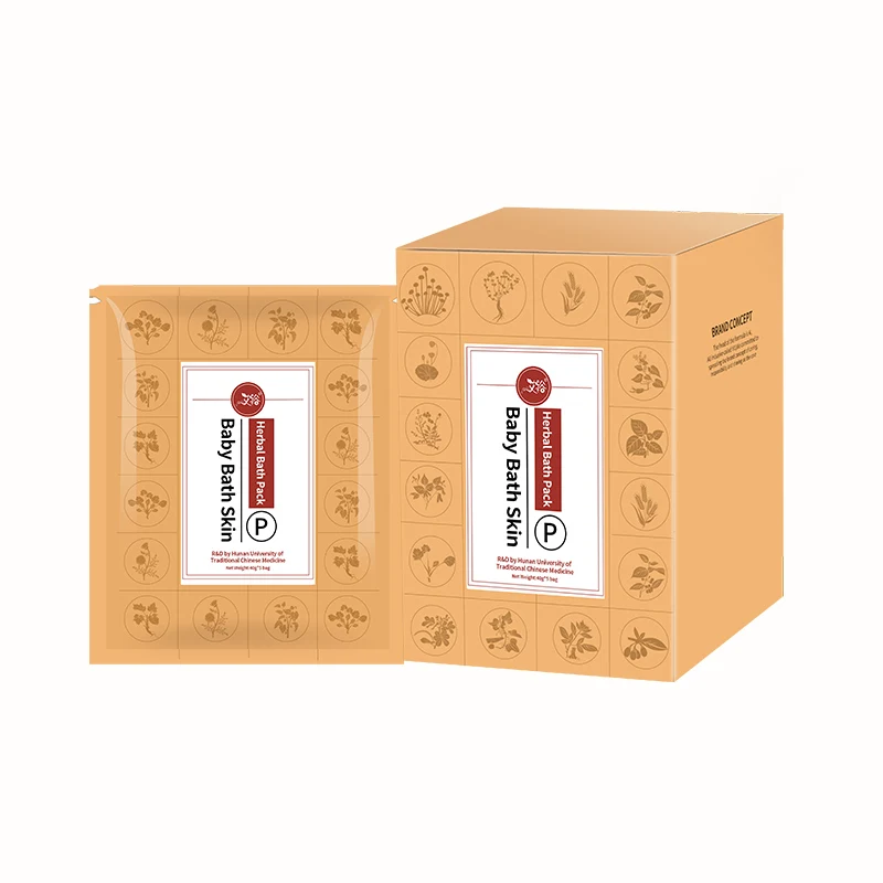 Aiyu Chinese OEM Factory Price Baby FootBath Powder Children Massage To Strengthen The Spleen And Stomach