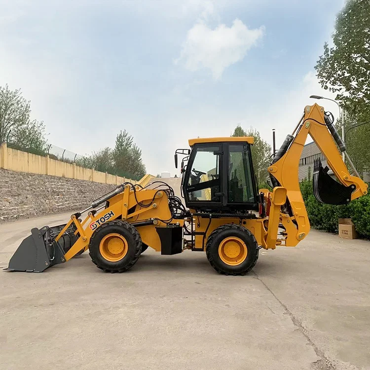 TOSH Telescopic Boom Wheel Loader Backhoe with Yunnei/Yuchai / Cummins Engine For Sale