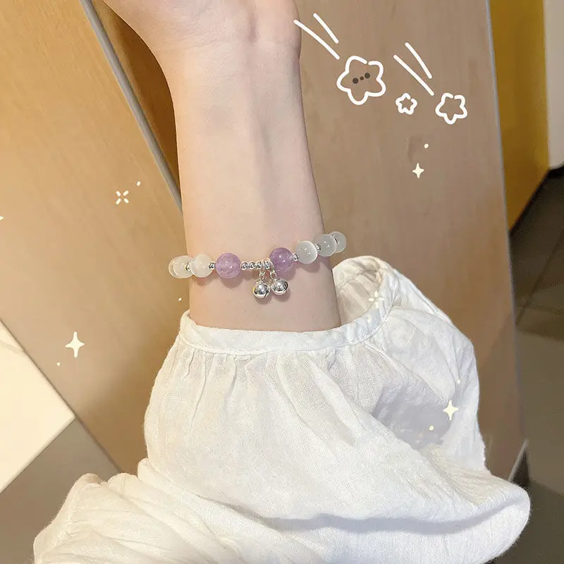 2022 GT Lucky Cute Dog Cat Heart Charms JK Beautiful Student Princess Crystal Stone Bead Bracelet Set Bracelet Girls